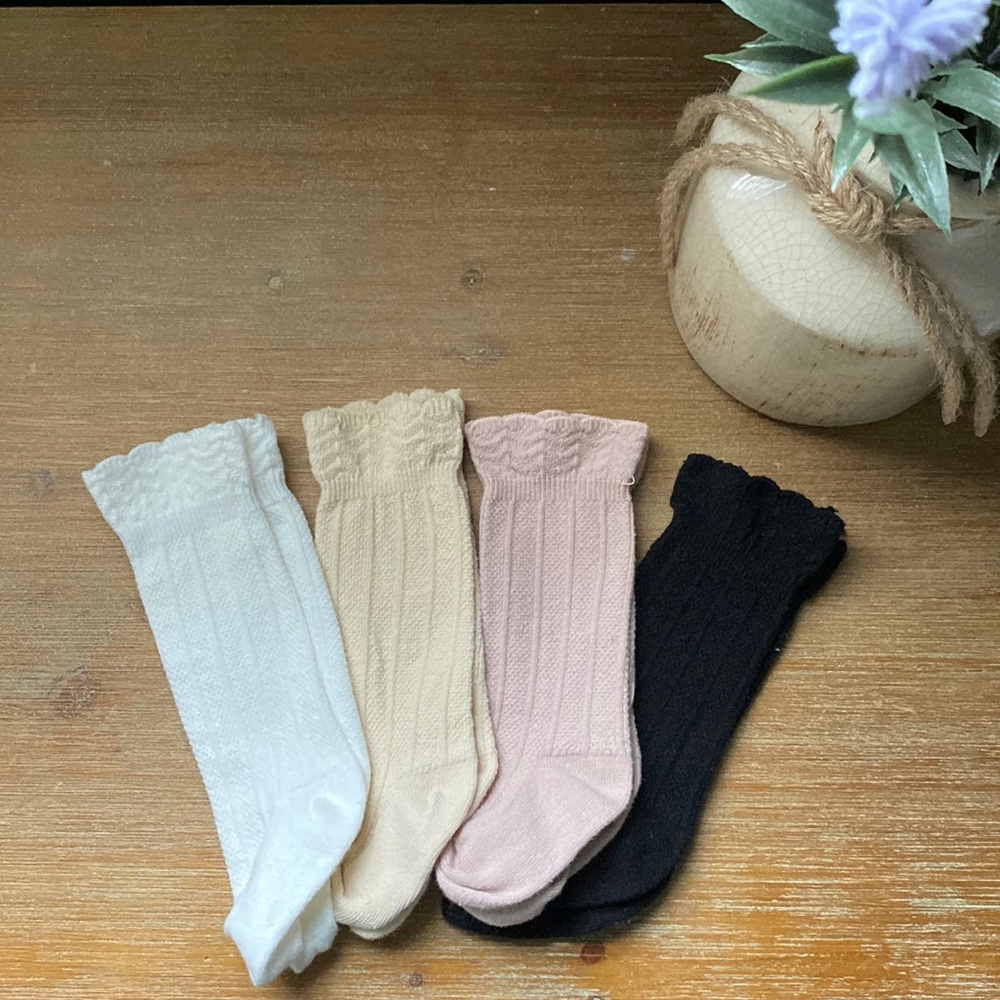 Baby Girl Multipack of High Socks - Never Worn